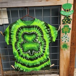 Tyedye Shamrock Shirt Adult 2XL-3XL